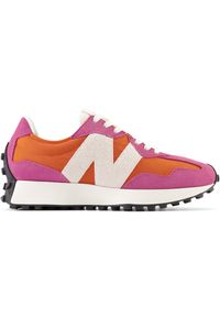 Buty damskie New Balance WS327UP – różowe. Okazja: na co dzień. Kolor: różowy. Materiał: guma, skóra, zamsz, dresówka, materiał. Szerokość cholewki: normalna. Sezon: wiosna