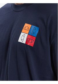 Ellesse T-Shirt Rolletto SHR17641 Granatowy Regular Fit. Kolor: niebieski. Materiał: bawełna