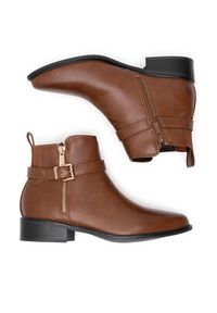 Clara Barson Botki WYL4016-1 Brązowy. Kolor: brązowy. Materiał: materiał #4
