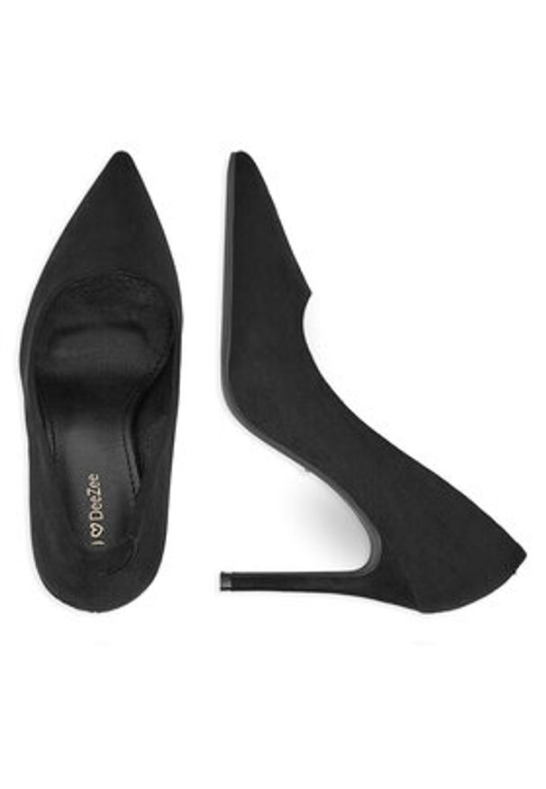 DeeZee Szpilki DBC-37237-1 Czarny. Kolor: czarny. Materiał: materiał. Obcas: na szpilce