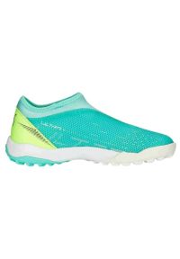 Buty Puma Ultra Match Ll + Mid Tt Jr 107231 03 zielone zielone. Kolor: zielony. Materiał: guma, dzianina, tworzywo sztuczne. Szerokość cholewki: normalna. Sport: piłka nożna #1