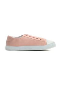 Born2be - Różowe Trampki Pumpless. Nosek buta: okrągły. Kolor: różowy. Materiał: materiał. Szerokość cholewki: normalna. Wzór: aplikacja. Obcas: na płaskiej podeszwie #5