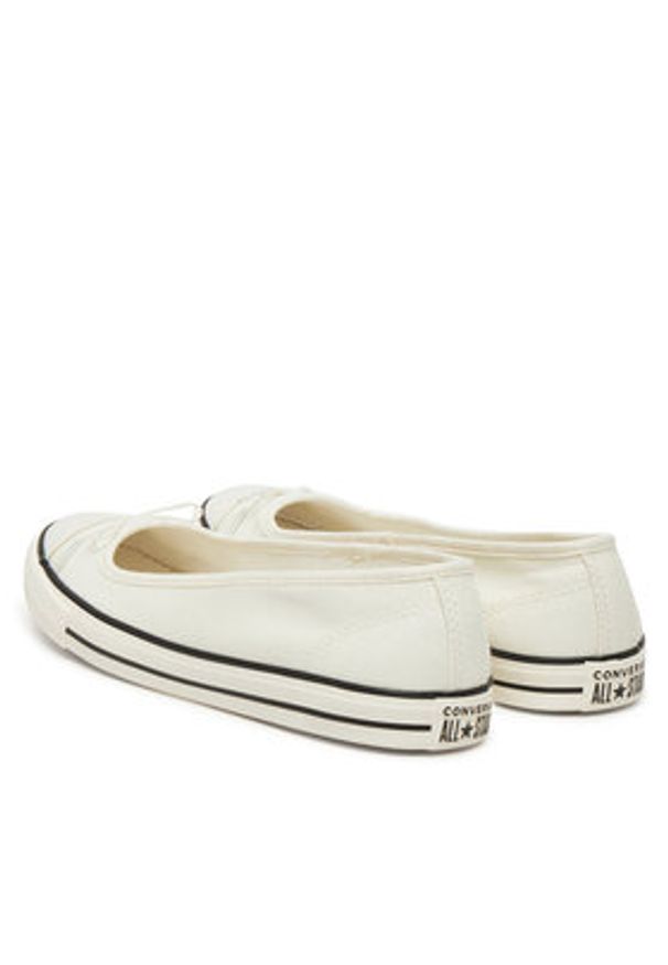 Converse Baleriny Chuck Taylor All Star Dainty Ballerina A16211C Beżowy. Kolor: beżowy. Materiał: materiał