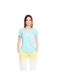 LEONE 1947 APPAREL - Damska koszulka Always Summer Silence Work. Kolor: niebieski. Materiał: tkanina. Sport: fitness