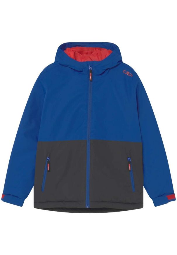 CAMPAGNOLO - Kurtka zimowa dziecięca CMP Fix Hood. Kolor: niebieski. Sezon: zima. Sport: narciarstwo