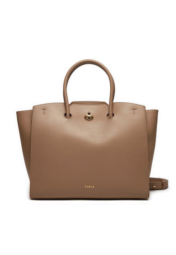 Furla Torebka WB01290 BX0053 1257S Szary. Kolor: szary. Materiał: skórzane