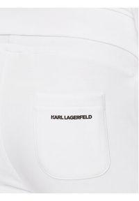 Karl Lagerfeld - KARL LAGERFELD Szorty sportowe 705032 542900 Biały Regular Fit. Kolor: biały. Materiał: bawełna. Styl: sportowy
