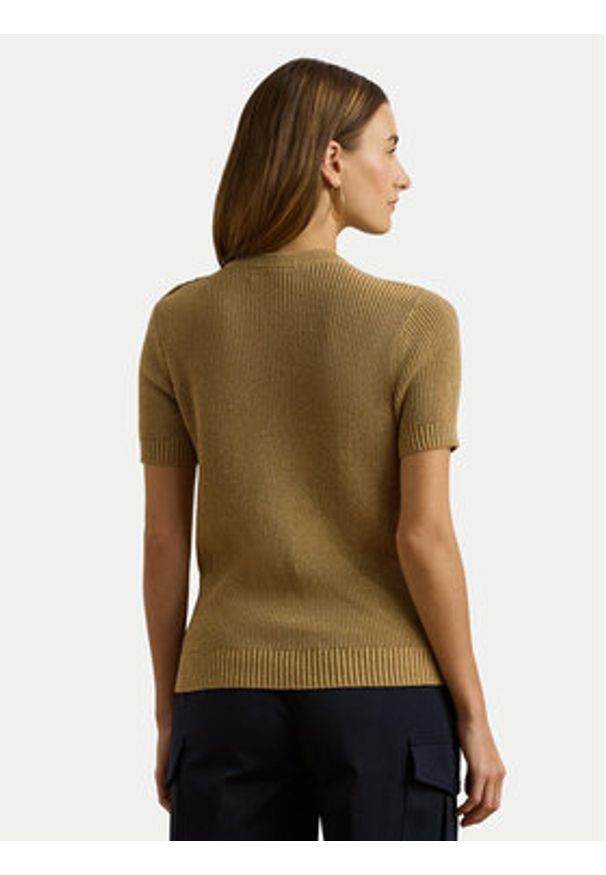 Lauren Ralph Lauren - LAUREN RALPH LAUREN Sweter 200957475001 Złoty. Kolor: złoty. Materiał: bawełna