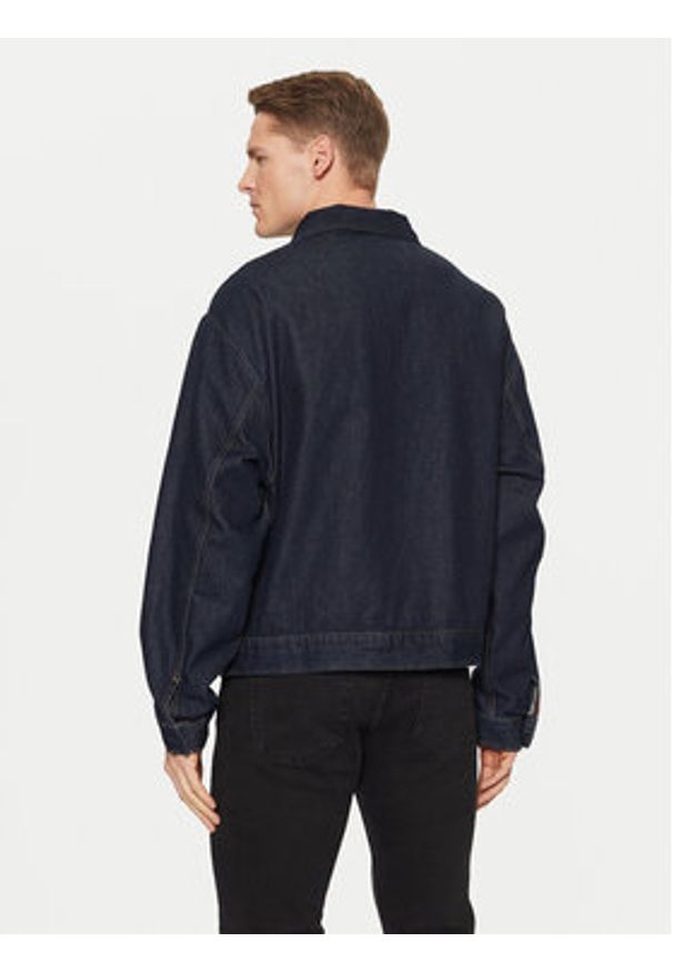 Calvin Klein Jeans Kurtka jeansowa J30J327087 Granatowy Relaxed Fit. Kolor: niebieski. Materiał: bawełna