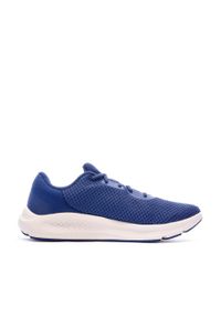 Buty do biegania męskie Under Armour Charged 3 Pursuit. Zapięcie: sznurówki. Kolor: niebieski. Materiał: materiał, tkanina, syntetyk. Szerokość cholewki: normalna. Sport: bieganie, turystyka piesza