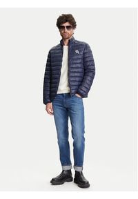 Karl Lagerfeld - KARL LAGERFELD Kurtka puchowa 505710 551590 Granatowy Regular Fit. Typ kołnierza: dekolt w karo. Kolor: niebieski. Materiał: syntetyk #4