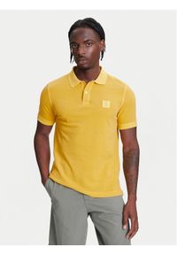 United Colors of Benetton - United Colors Of Benetton Polo 3089U302D Żółty Regular Fit. Typ kołnierza: polo. Kolor: żółty. Materiał: bawełna