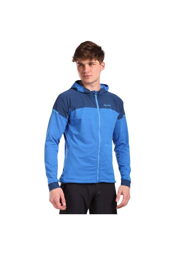 Bluza z kapturem Kilpi Memphis. Typ kołnierza: kaptur. Kolor: szary, niebieski, wielokolorowy. Materiał: nylon. Sport: turystyka piesza