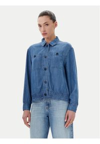 Olsen Kurtka jeansowa 15001600 Niebieski Regular Fit. Kolor: niebieski. Materiał: jeans