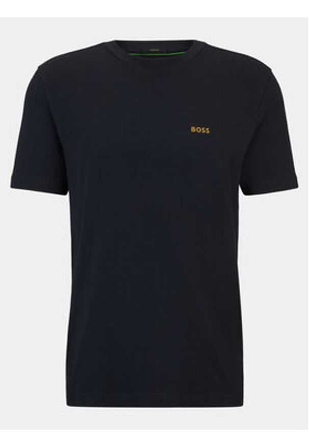 BOSS - Boss T-Shirt 50506373 Granatowy Regular Fit. Kolor: niebieski. Materiał: bawełna