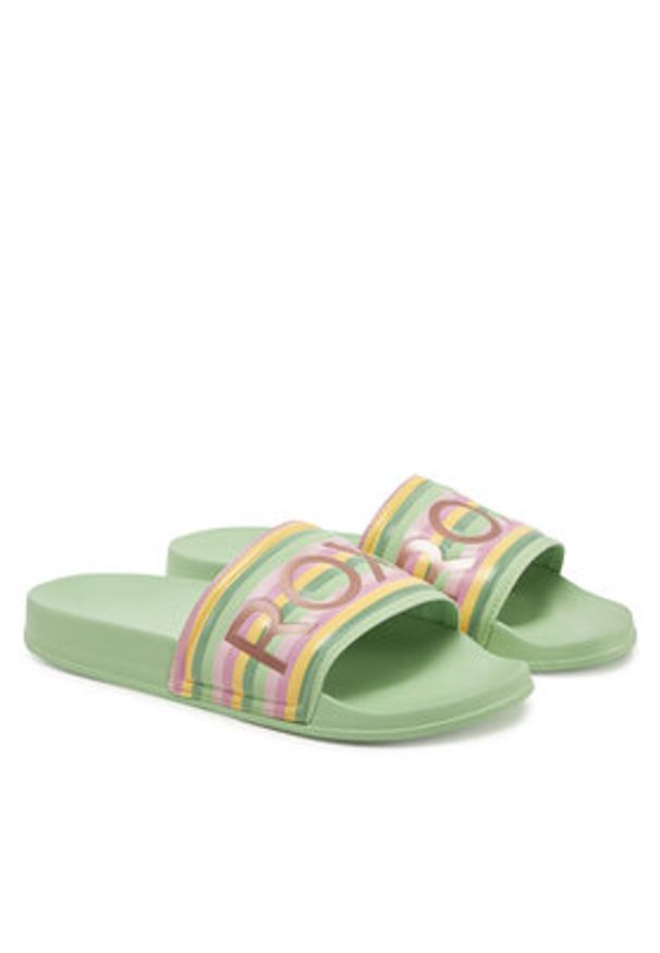 Roxy Klapki ARJL100679 Zielony. Kolor: zielony