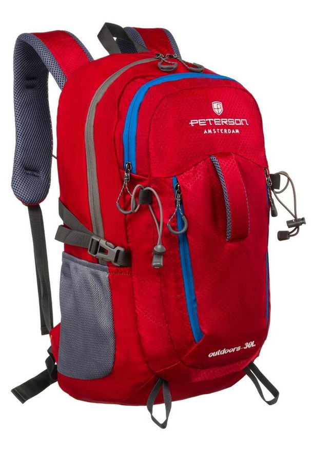 Plecak turystyczny Peterson PTN JPS-02 czerwona. Kolor: czerwony. Materiał: materiał