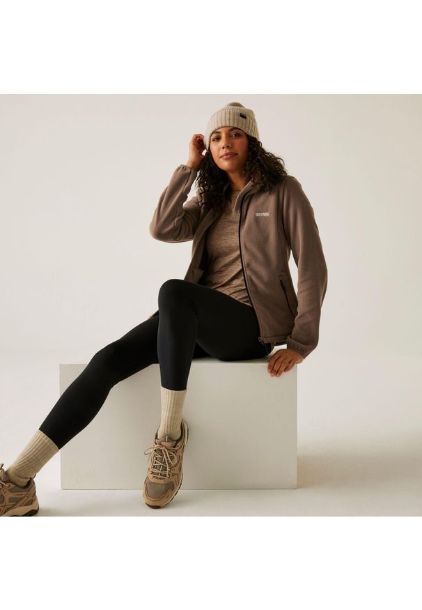Regatta - Floreo IV Polar turystyczny damski. Kolor: brązowy. Materiał: polar. Sport: turystyka piesza