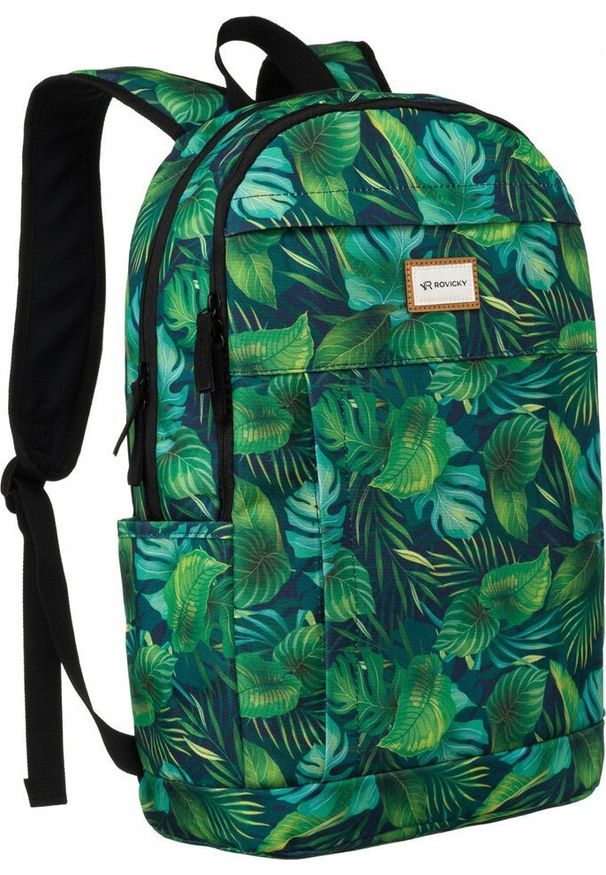 ROVICKY - Rovicky Klasyczny, damski plecak z poliestru w roślinny wzór - Rovicky NoSize. Materiał: poliester. Styl: klasyczny