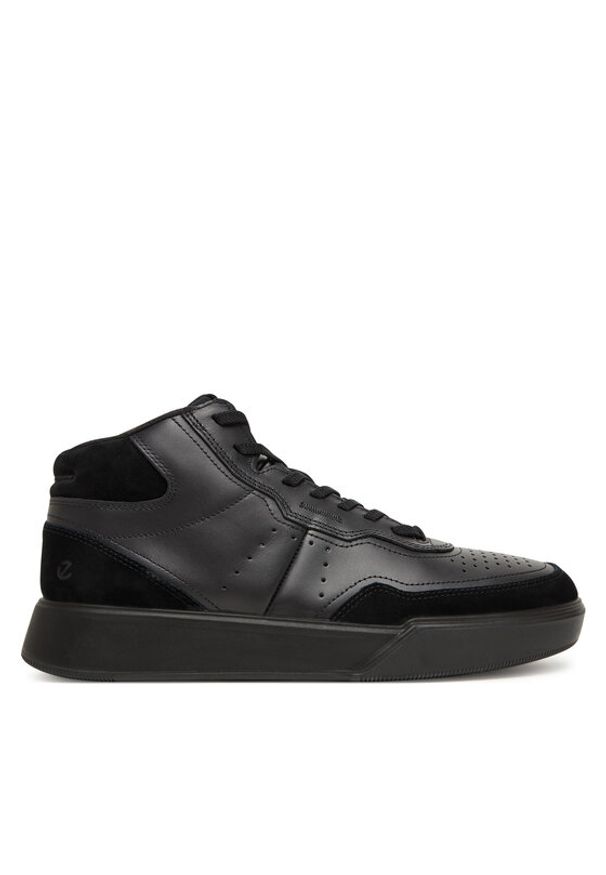 ecco - ECCO Sneakersy 53982451052 Czarny. Kolor: czarny. Materiał: skóra
