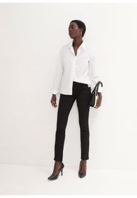 bonprix - Dżinsy o kroju slim fit, mid waist, z dużą zawartością stretchu. Kolor: czarny #3