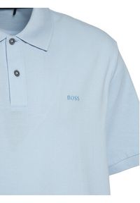 BOSS - Boss Polo Pallas 50468362 Błękitny Regular Fit. Typ kołnierza: polo. Kolor: niebieski. Materiał: bawełna #3
