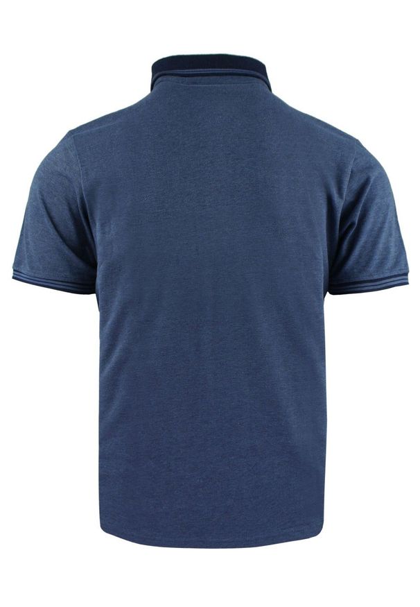 Męska, Bawełniana Koszulka Polo - Pako Jeans - Granatowa. Okazja: na co dzień. Typ kołnierza: polo. Kolor: niebieski. Materiał: bawełna. Styl: casual
