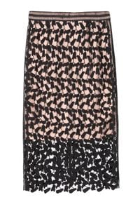 TOP SECRET - Koronkowa spódnica midi. Kolor: czarny. Materiał: koronka. Długość: długie. Wzór: koronka. Styl: elegancki #2