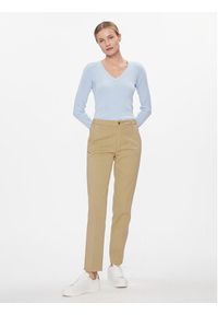 United Colors of Benetton - United Colors Of Benetton Chinosy 4GD7DF061 Beżowy Regular Fit. Kolor: beżowy. Materiał: bawełna #4