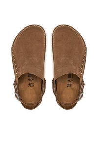 Birkenstock Klapki Lutry Premium 1025297 Beżowy. Kolor: beżowy. Materiał: skóra, nubuk #6