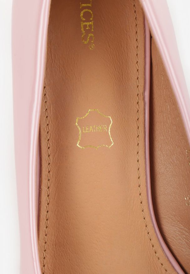 Born2be - Różowe Klasyczne Czółenka Vices na Szpilce ze Skórzaną Wkładką Valenthea. Okazja: na co dzień. Nosek buta: szpiczasty. Kolor: różowy. Materiał: skóra. Obcas: na szpilce. Styl: klasyczny