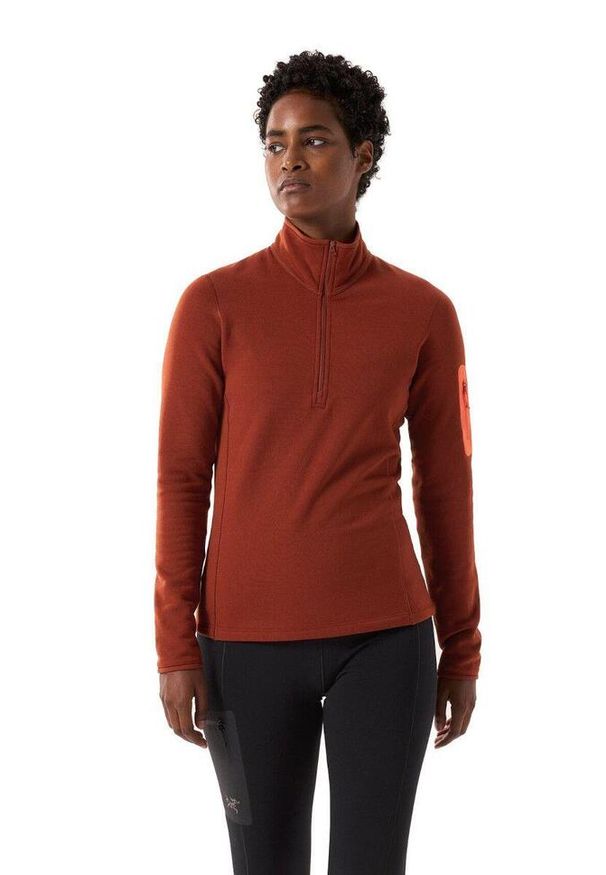 Bluza trekkingowa damska Arc'teryx Kyanite Zip Neck. Kolor: czerwony