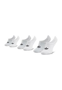 Adidas - adidas Zestaw 3 par stopek unisex No-Show Socks 3P FM0676 Biały. Kolor: biały. Materiał: materiał