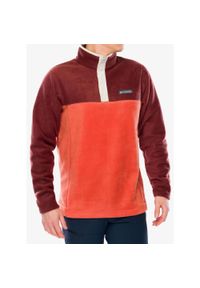columbia - Bluza polarowa męska Columbia Steens Mountain Half Snap. Kolor: czerwony. Materiał: polar