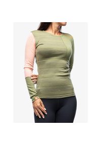 ORTOVOX - Bluza termiczna damska Ortovox 185 Rock N Wool Long Sleeve. Kolor: zielony. Długość rękawa: długi rękaw