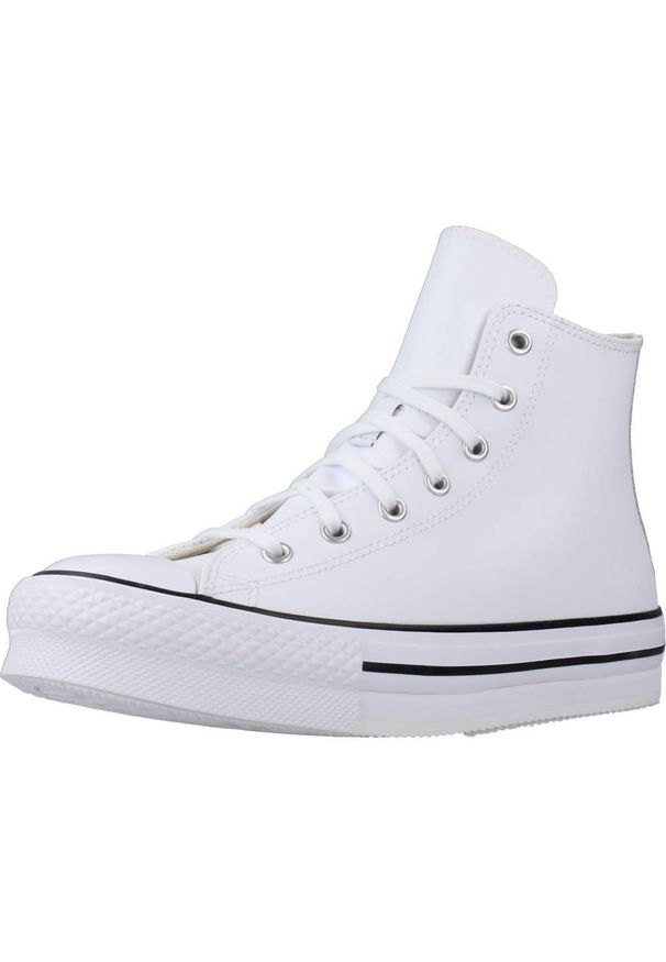 Converse - Buty CONVERSE EVA LIFT HI Biały. Kolor: biały. Materiał: skóra