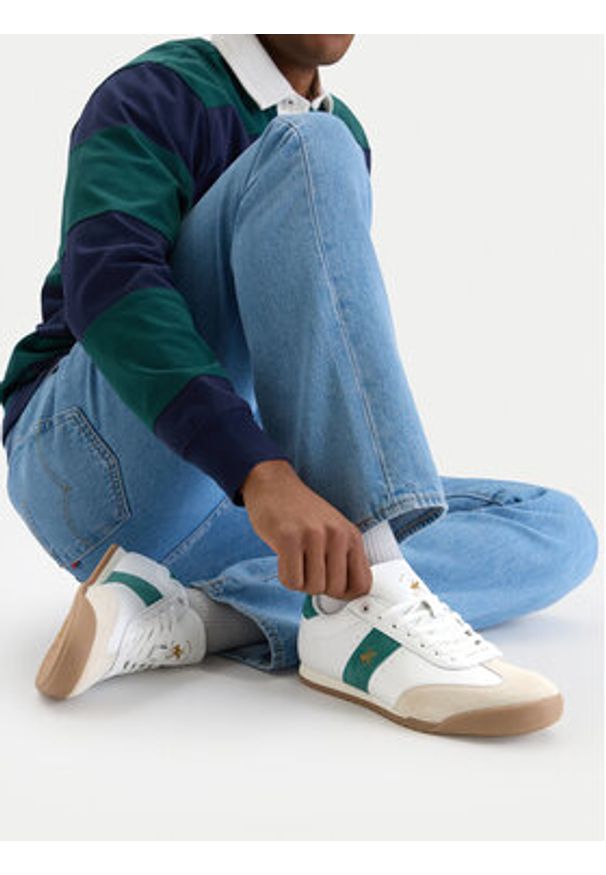 Beverly Hills Polo Club Sneakersy EO-LOGAN-01 MP40 Biały. Kolor: biały. Materiał: skóra