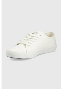 GANT - Gant tenisówki Pillox damskie kolor biały. Nosek buta: okrągły. Zapięcie: sznurówki. Kolor: biały. Materiał: materiał, włókno, guma