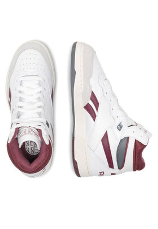 Reebok Sneakersy BB 4000 II Mid 100033844 W Biały. Kolor: biały. Materiał: skóra