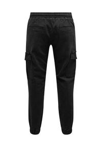 Only & Sons Spodnie materiałowe 22027398 Czarny Regular Fit. Kolor: czarny. Materiał: bawełna #5