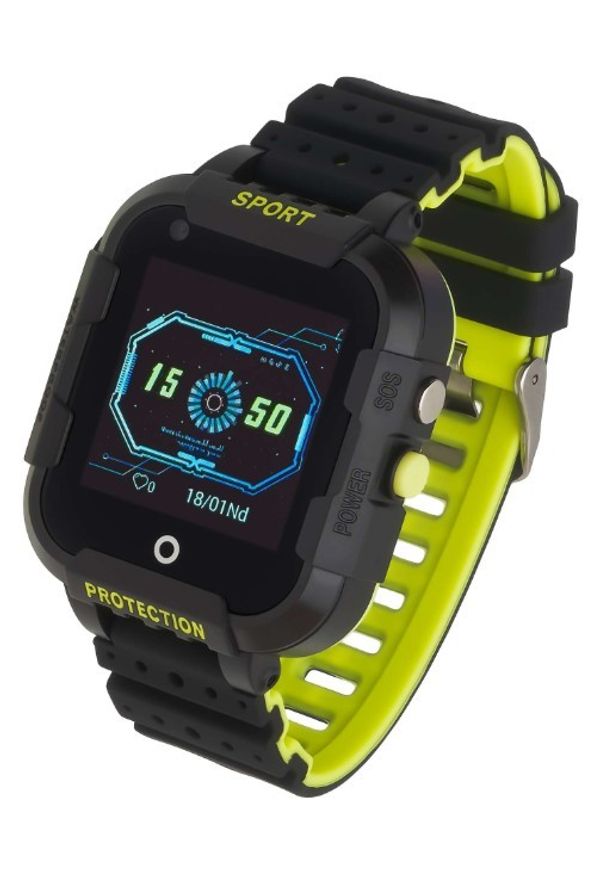 Czarny zegarek GARETT smartwatch, klasyczny