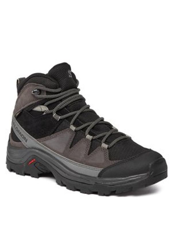 salomon - Salomon Trekkingi Quest Rove GORE-TEX L47181500 Czarny. Kolor: czarny. Materiał: zamsz, skóra