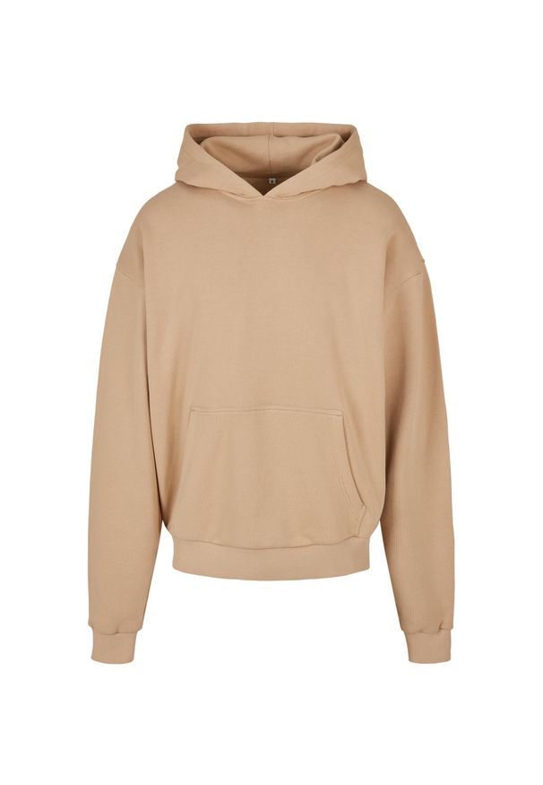 BUILD YOUR BRAND - Bawełniana Bluza Z Kapturem Dla Dorosłych Unisex Ultra Heavyweight Boxy Hoodie. Typ kołnierza: kaptur. Kolor: beżowy. Materiał: bawełna