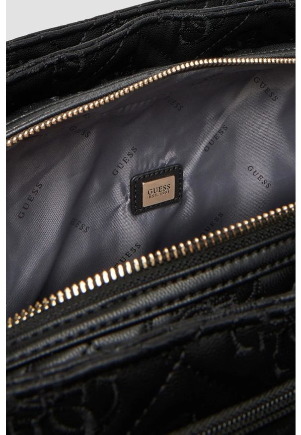 Guess - GUESS Czarna damska podróżna torebka Adelasia. Kolor: czarny
