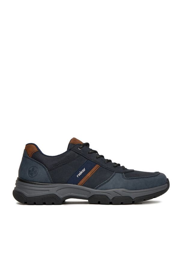 Rieker Sneakersy 11211-14 Granatowy. Kolor: niebieski. Materiał: syntetyk, materiał