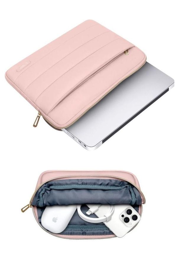 TECH-PROTECT - Wsuwka Tech-Protect Puffy 15''-16'' rózowy. Materiał: materiał. Styl: elegancki, casual