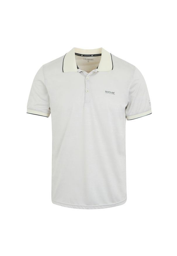 Polo Regatta Remex II. Typ kołnierza: polo. Kolor: szary. Styl: sportowy