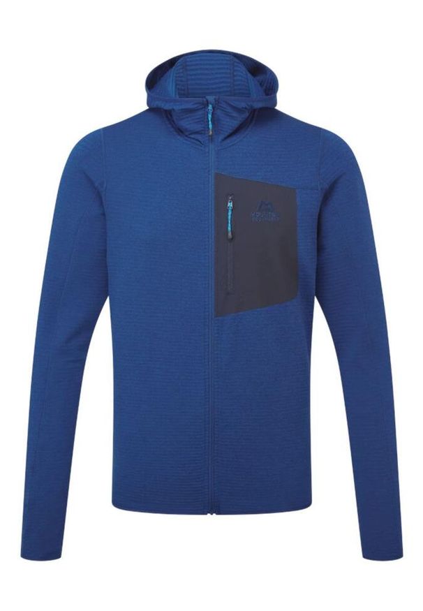 MOUNTAIN EQUIPMENT - Bluza trekkingowa męska Lumiko Hooded. Typ kołnierza: kaptur. Kolor: niebieski
