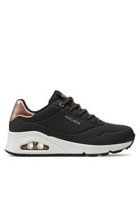 skechers - Skechers Sneakersy Uno Shimmer Away 155196/BLK Czarny. Kolor: czarny. Materiał: skóra #1