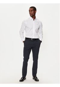 TOMMY HILFIGER - Tommy Hilfiger Koszula MW0MW36918 Biały Slim Fit. Kolor: biały. Materiał: bawełna #3